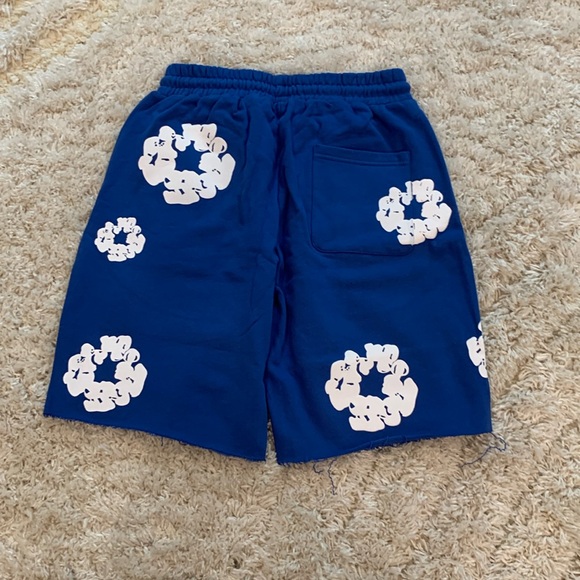 Denim Tears blue shorts flared the cotton wreath men’s size large - Picture 2 of 2